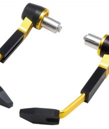 Protezioni leve in alluminio nero/oro