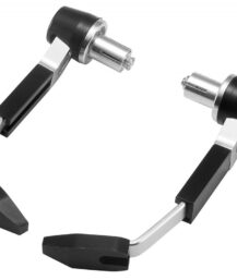 Protezioni leve in alluminio nero/silver