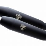 Scarico GPR Moto Guzzi Quota 1100 Es 1998/2001 Coppia di silenziatori omologati senza raccordo Deeptone Black Caf? Racer