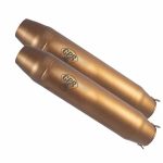 Scarico GPR Moto Guzzi Quota 1100 Es 1998/2001 Coppia di silenziatori omologati senza raccordo Deeptone Bronze Caf? Racer